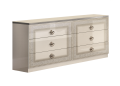 Komoda Aida White-Silver