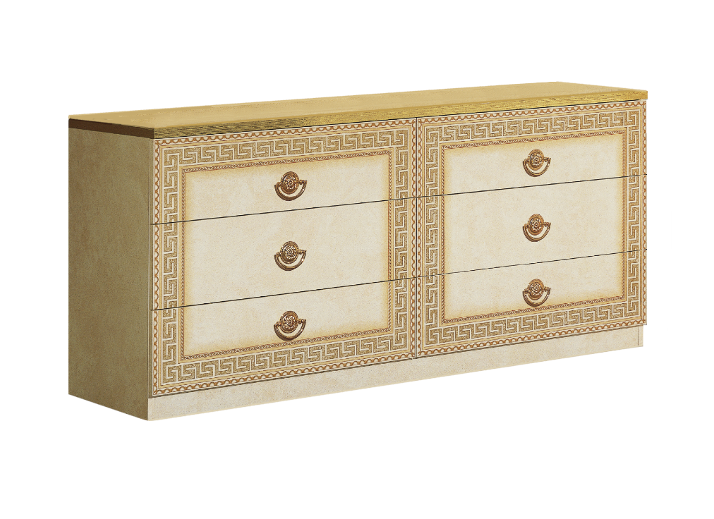 Komoda Aida Ivory-Gold