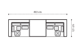 Modułowa Sofa Piuma