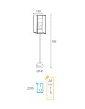 Lampa ogrodowa Cubic