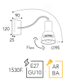 Lampa sufitowa Azali 1530F