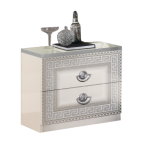 Stylowa Szafka Aida White-Silver