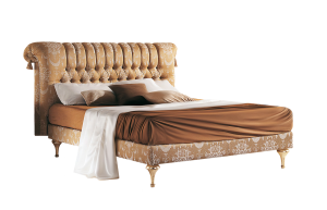 Stylowe Łóżko Di Principe Capitonne