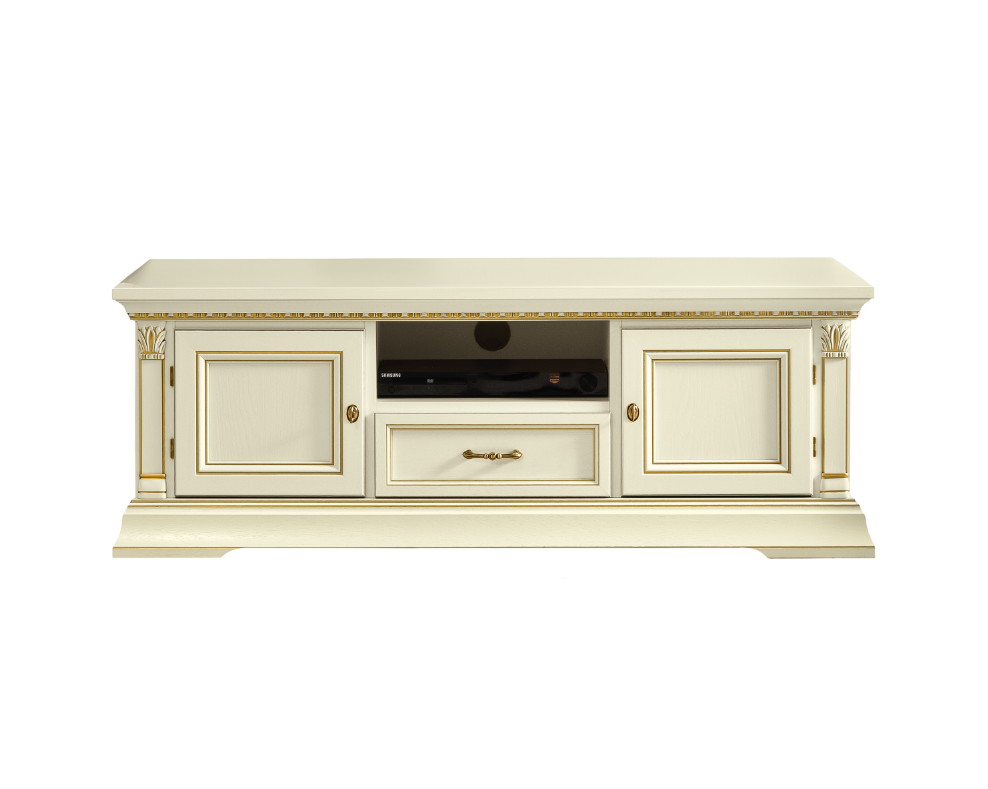 Stylowa Szafka RTV Treviso White