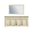 Komoda z lustrem Treviso White