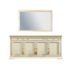 Stylowa Komoda z lustrem Treviso White