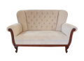 Sofa Lirka w tkaninie Velsoft white paper 201