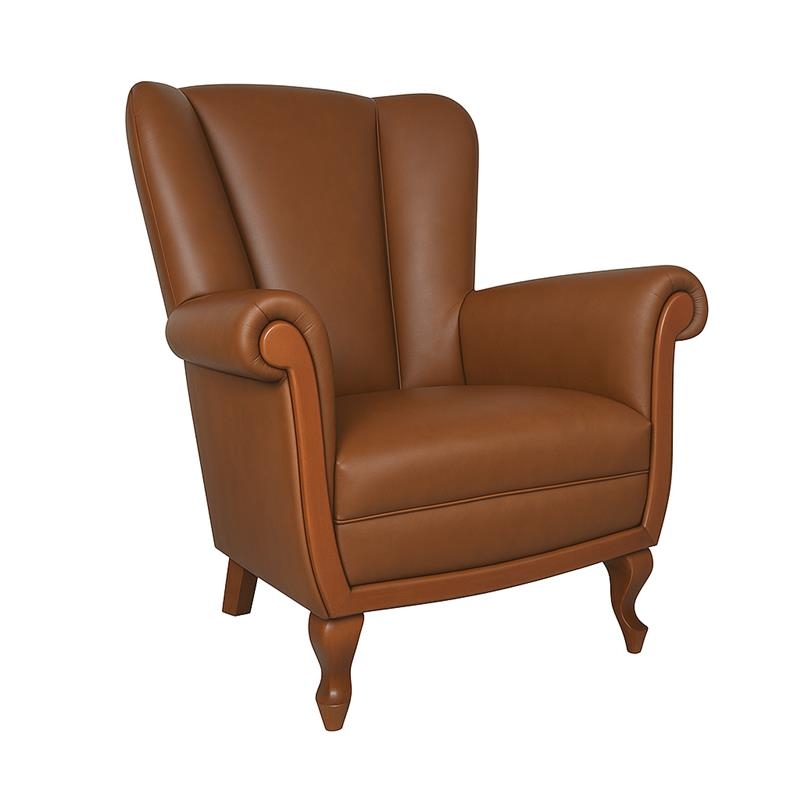 Stylowy Fotel Lirka (wysokie oparcie skóra)