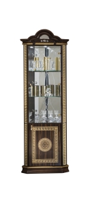 Stylowa Witryna  BC Venus   Walnut-Gold