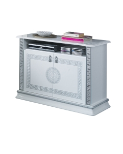 Stylowa Mała Szafka RTV BC Venus White-Silver