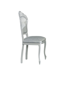 Stylowe Krzesło BC Venus  New White-Silver