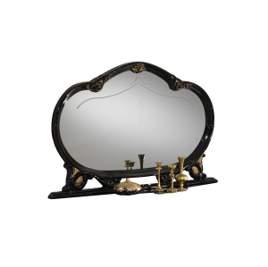 Stylowe Lustro BC Betty Black-Gold