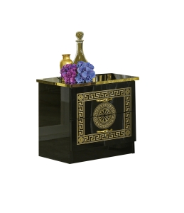 Stylowa Szafka nocna BC Serena Black-Gold 