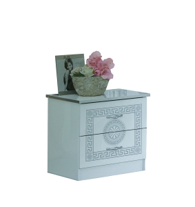 Stylowa Szafka nocna BC Serena White-Silver