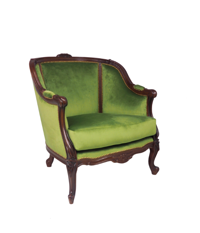 Fotel 115/K w tkaninie French Velvet C44