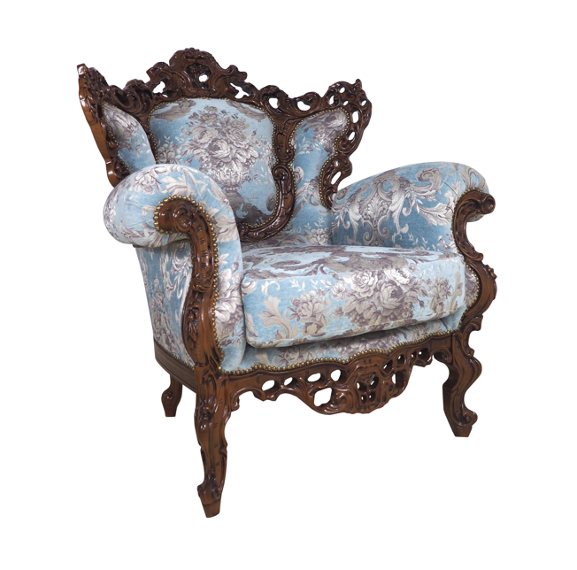 Fotel 103/K w tkaninie Applause Light Blue