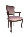 Krzesło z podłokietnikami 37/K w tkaninie French Velvet