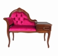 Ławeczka 57/K w tkaninie French Velvet C/221