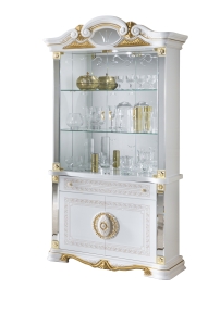 Stylowa Witryna 2 drzw.  BC Betty White-Gold