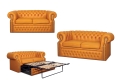 Sofa Chesterfield 2 osobowa z funkcją spania