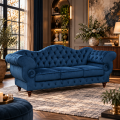 Sofa 3 osobowa Chesterfield Wilson Aranżacja AI