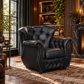 Fotel Chesterfield Roberto Aranżacja AI