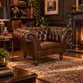 Fotel Chesterfield Diva Aranżacja AI