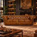 Sofa Chesterfield Windchester Aranżacja AI