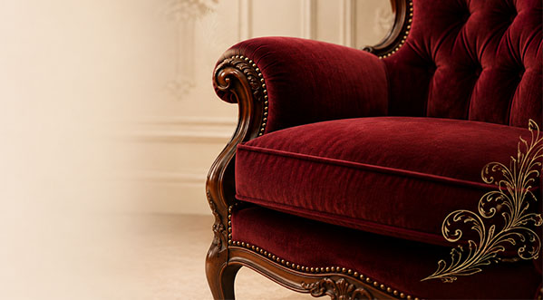 Klasyczna sofa po renowacji